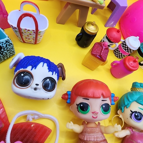 LOL Surprise! Lot Dolls Accessories Clothes Bags Drinks OMG - Picture 5 of 6